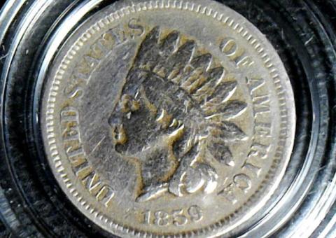 1859 P Indian Head Cent