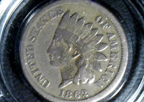 1862 P Indian Head Cent
