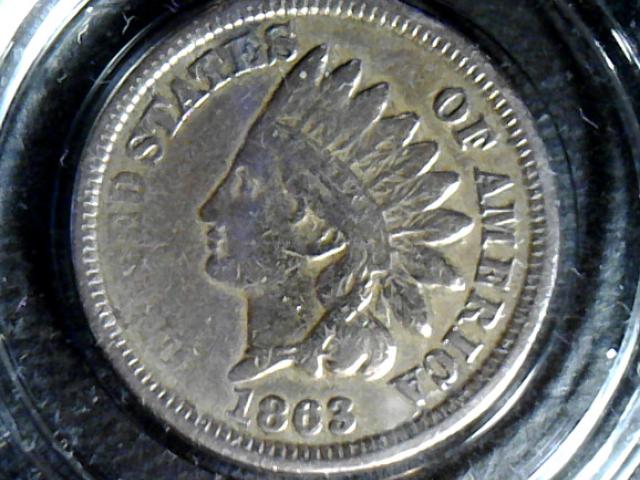 1863 P Indian Head Cent