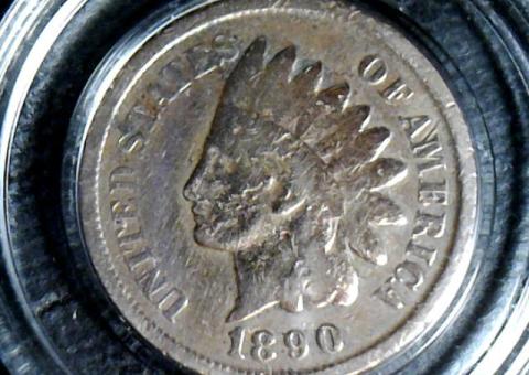 1890 P Indian Head Cent